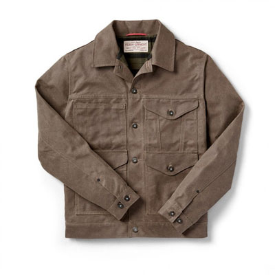 Filson Short Lined Cruiser Wax Brown LG 10644