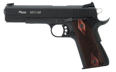 Black Finish, Low Profile Contrast Sights, Rosewood Grips 1911-22-B