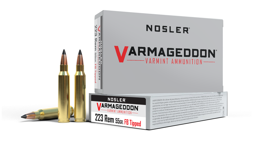 Nosler Varmageddon VGA - 223 Rem 55g VG FBT (20ct) Ammunition 65145