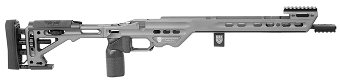 Masterpiece Arms BA Comp Chassis Rem700 LA RH Tungsten