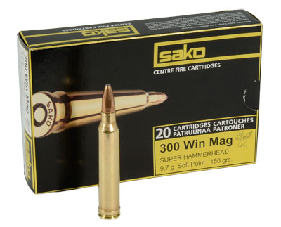 Sako 300 WIn Mag 150gr Super Hammerhead Rifle Ammunition