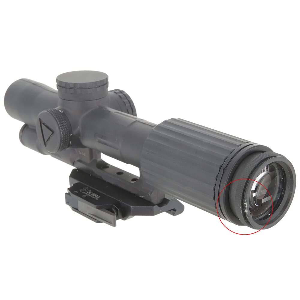Trijicon USED VCOG 1-6x24 Circle/Crosshair Riflescope VC16-C-1600013 Damage to Rim of Ocular UA2586