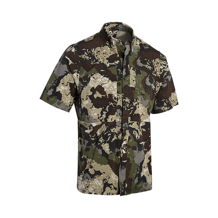 Pnuma Outdoors Shooter Shirt Short Sleeve, Caza Camo XL SS-SS-CZ-XL