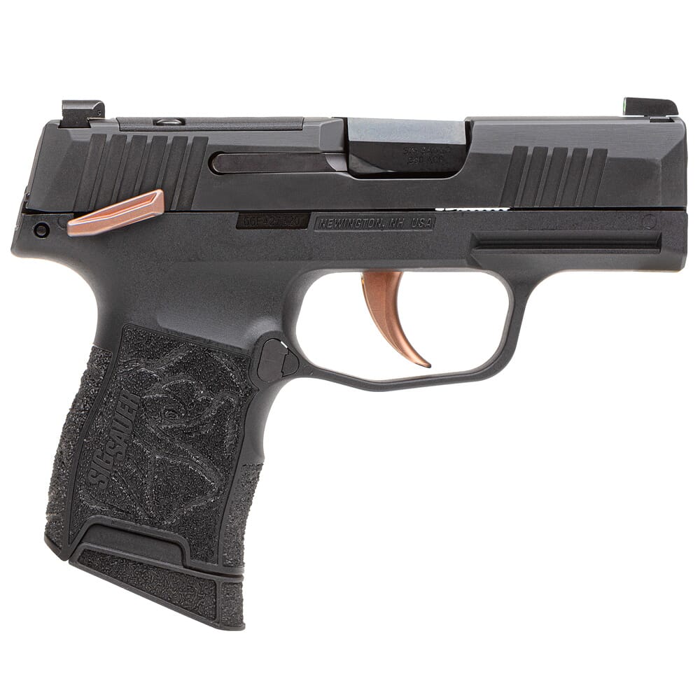 Sig Sauer P365 Rose .380 ACP 3.1" Bbl Pistol Kit w/Vaultek Lifepod Pistol Safe, Dummy Rounds, QuickStart Guide & (2) 10rd Mags 365-380-ROSE-MS