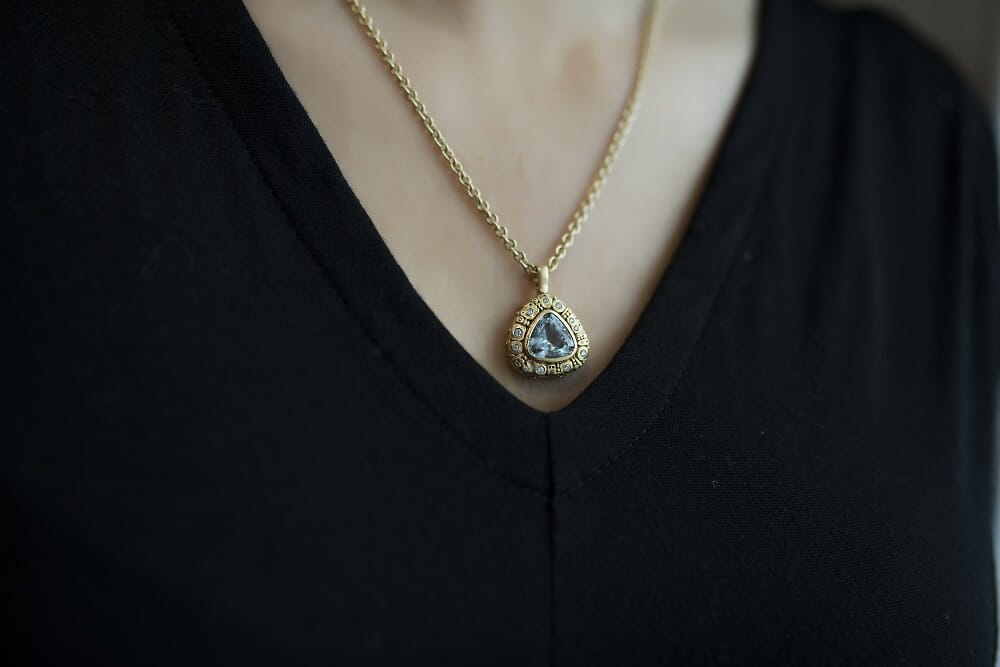 Alex Sepkus 18K Diamond "Floral" Pendant