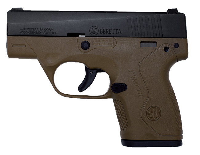 Beretta BU-9 Nano 9mm Flat Dark Earth Pistol JMN9S55