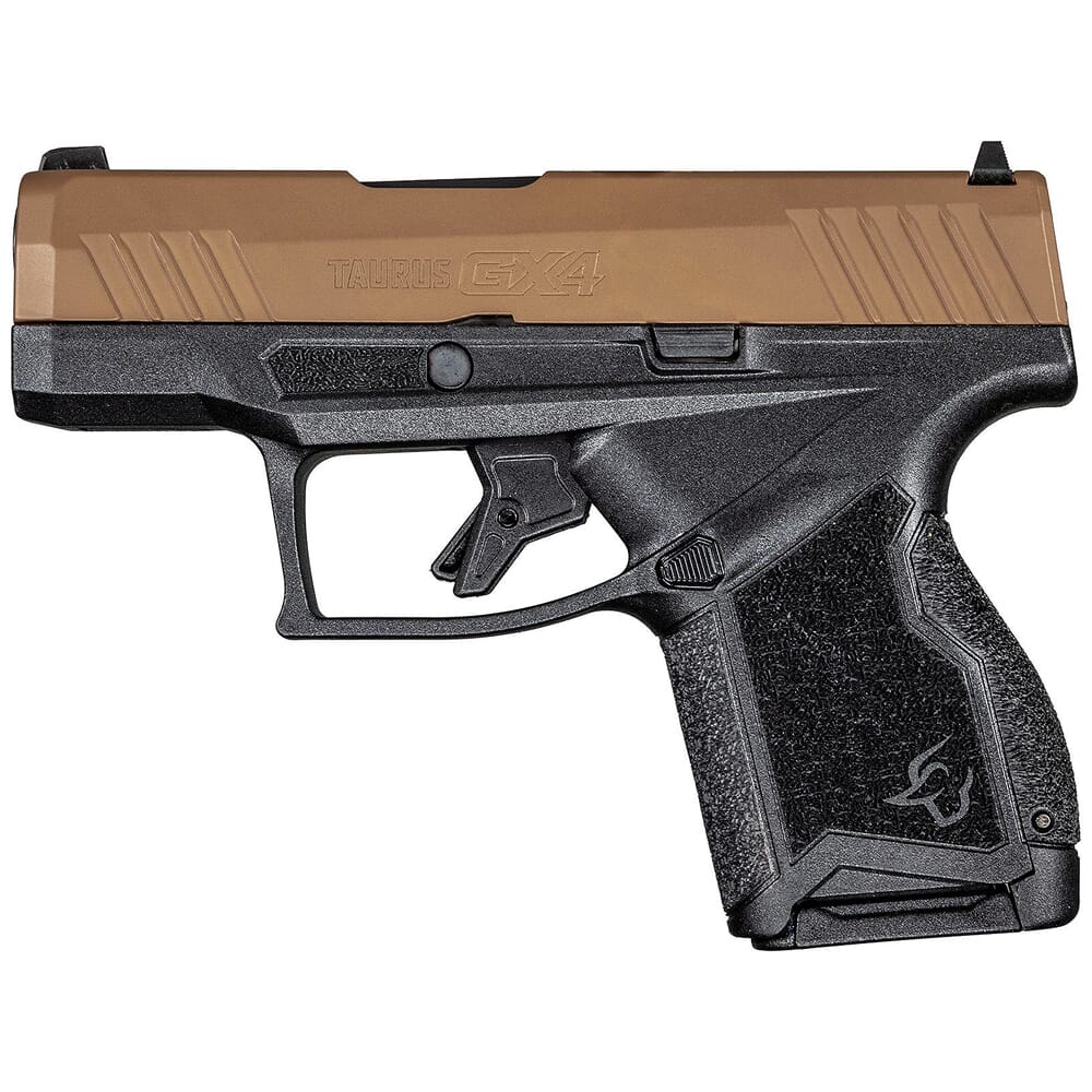 Taurus GX4 9mm Bk/Troy Coyote Brown 3" Pistol w/(2)11rd Mags 1-GX4M93E