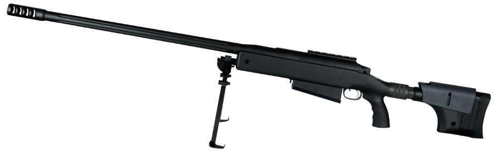 McMillan RH Tac 50 BMG 29" barrel Black, Jewell trigger with bipod and one mag