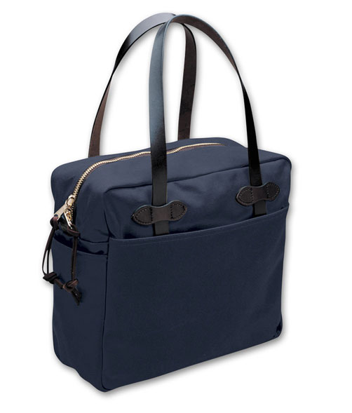 Filson Navy Zipper Tote Bag FIL-70261-NA