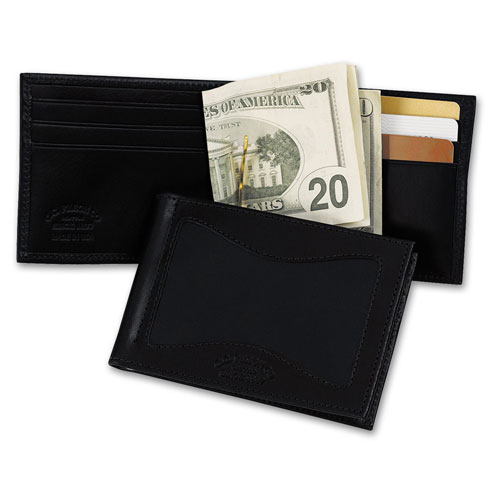 Filson Black Leather Money Clip Wallet 65205
