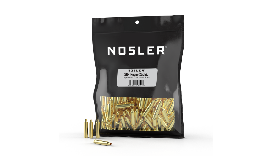 Nosler Brass - 204 Rug (250ct) Bulk Brass Bag 10057