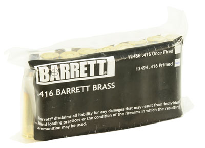 Barrett .416 Primed Brass w/ Head Stamp 13494