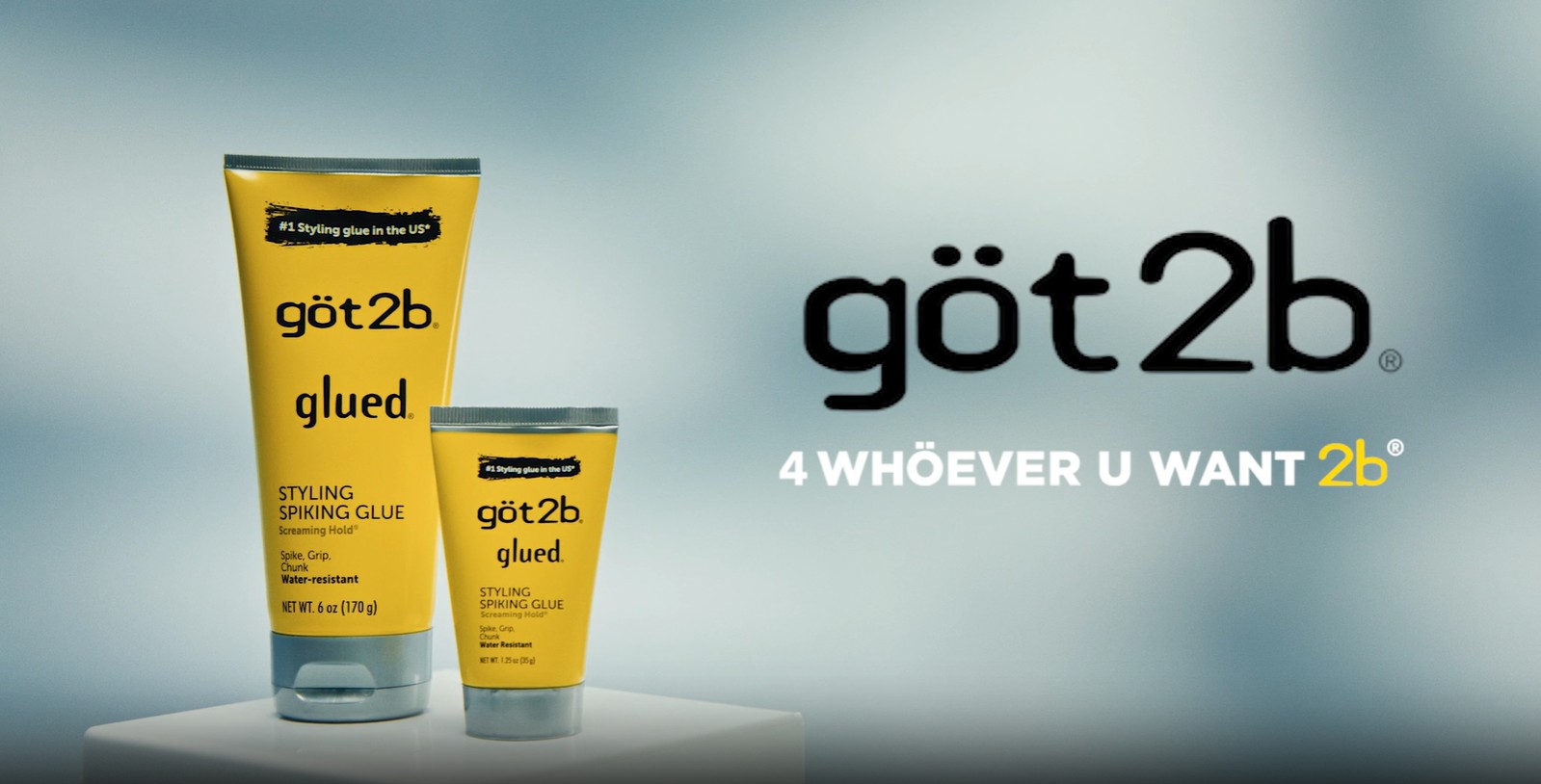 thumbnail video image 3 of got2b Glued Styling Spiking Hair Gel, Water-Resistant, Bold, Screaming Hold Spikes, 6 oz, 3 of 16