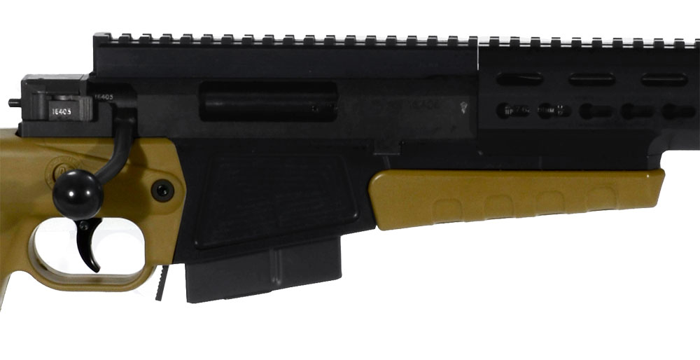 AX .308 20" Plain Barrel, SAS Brake, Butt Spike, Dark Earth, Flush Cups, Quick Butt, Quick Cheek, 1