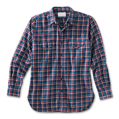 Filson XS Navy Plaid Seattle II Shirt 10398-PZ