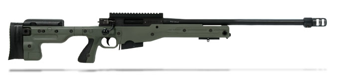 Accuracy International AT Rifle - Fixed Green Stock - 308 Win 24 inch threaded bbl std brake - small firing pin - R11029-CR|AT-308RFIGRQ24THSM