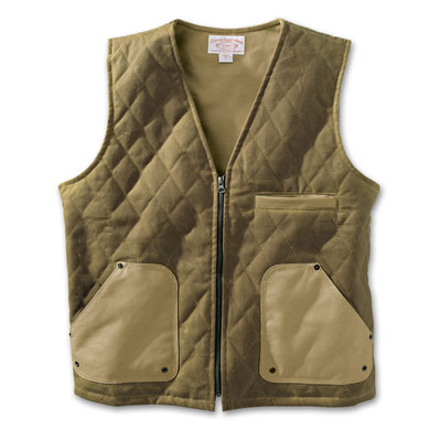 Filson SM Tan Queets Quilted Vest FIL-10188-TN
