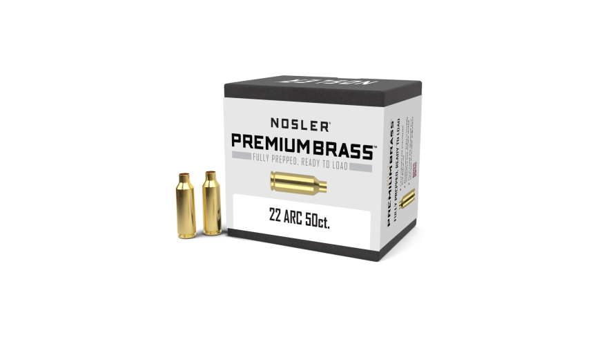 Nosler Premium Brass Box Brass - 22 ARC (50ct) Brass 10270