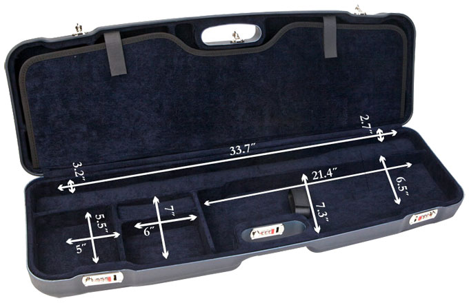 Negrini Two Gun 33.7&quot; Case Blue/Blue 1622LR/5135