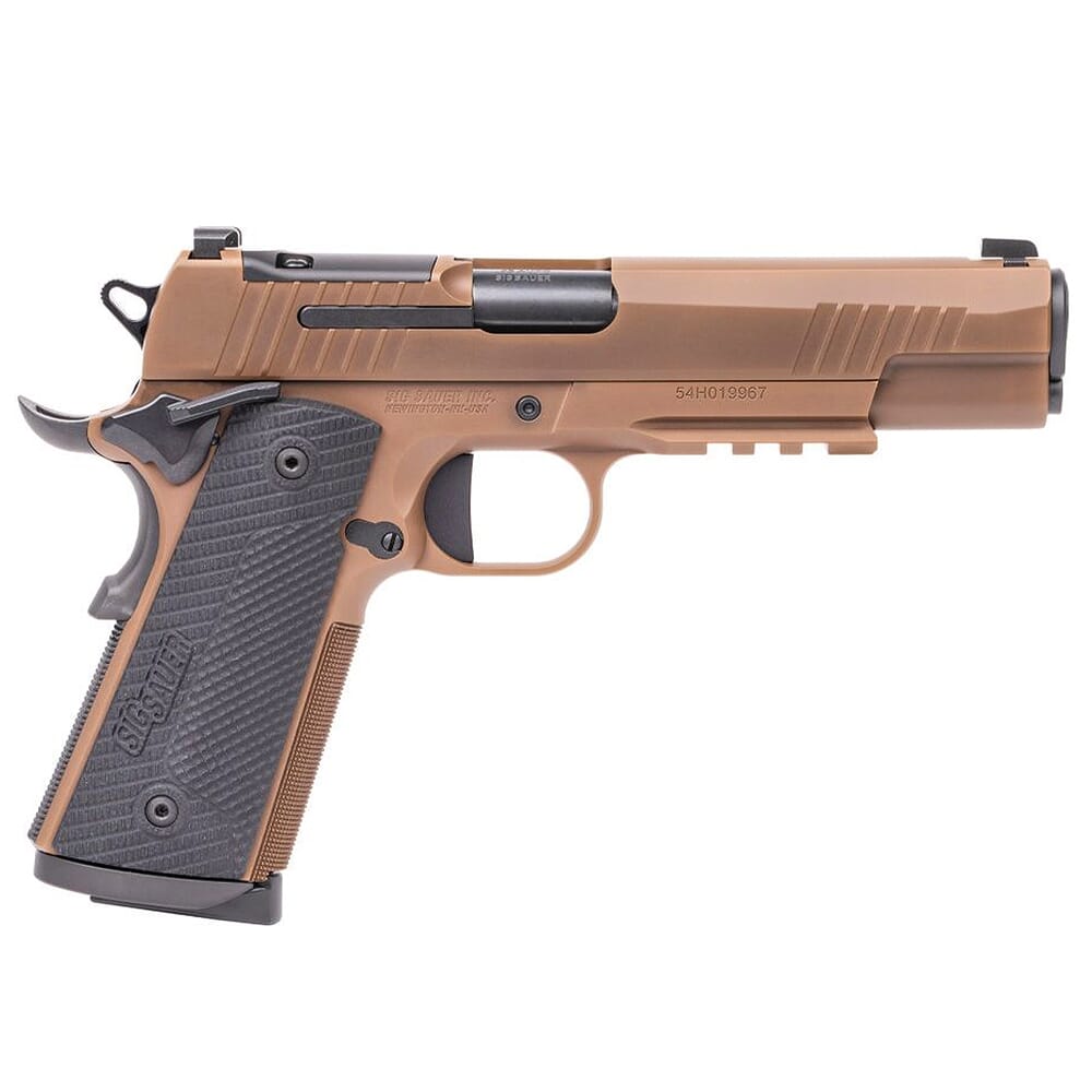 Sig Sauer 1911 XSeries .45 ACP 5" Coyote Tan Optic-Ready Pistol w/XRAY3 Sights, G10 Grip & (2) 8rd Steel Mags 1911XR-45-CXR3