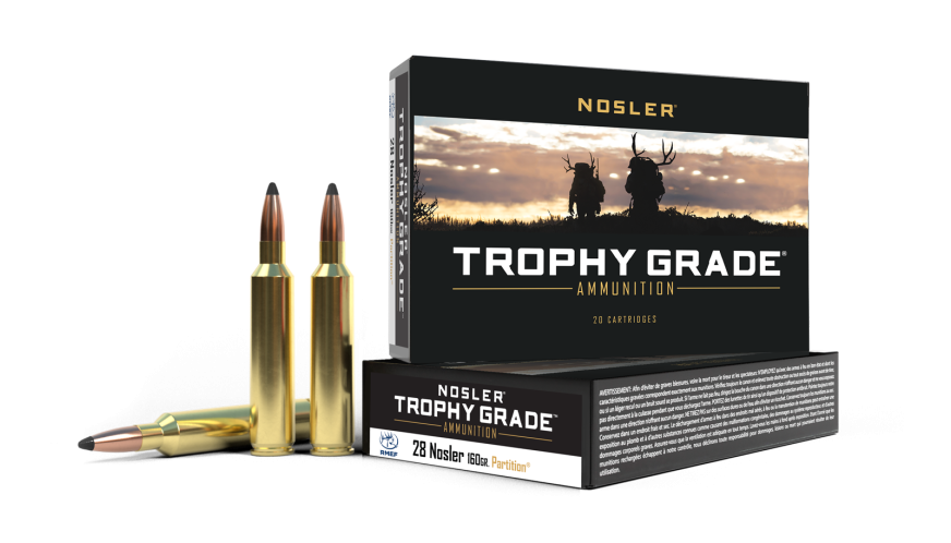 Nosler Trophy Grade TGA - 28 Nosler 160g PT SP (20ct) Ammunition 61010