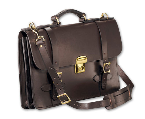 Filson Brown Leather Field Satchel FIL-70252-BR