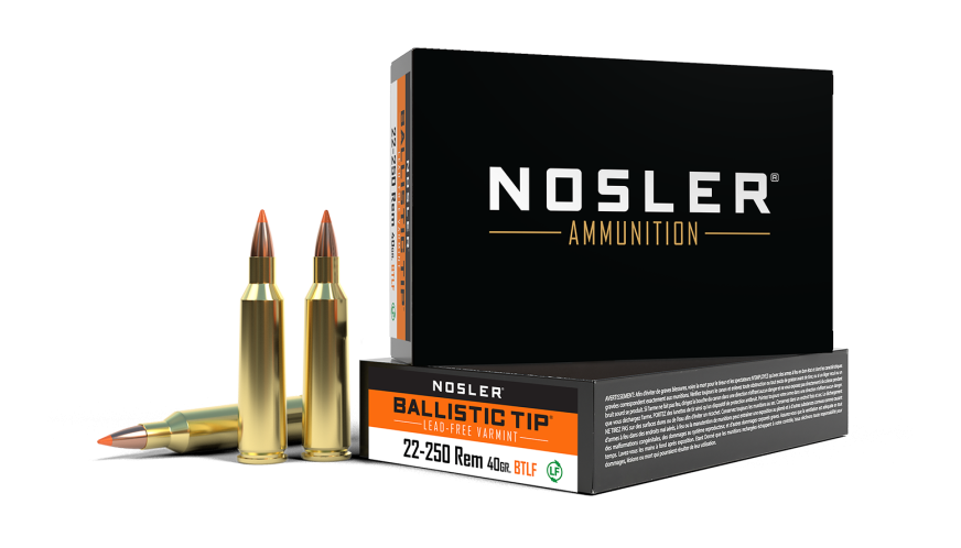 Nosler BT Varmint BTA - 22-250 Rem 40g BTLF SP (20ct) Ammunition 61044