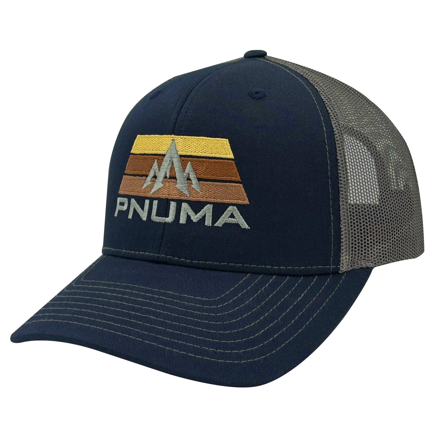 Pnuma Outdoors Force Trucker Cap, Navy Color CP-FO-NA