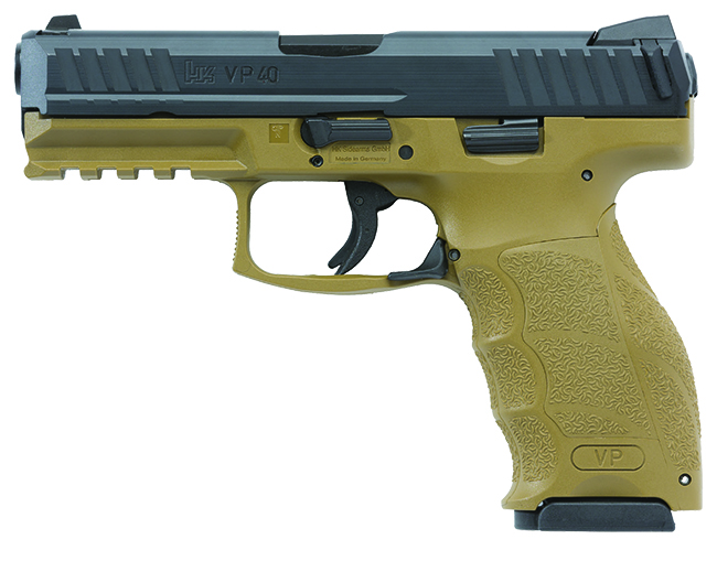 HK VP40, .40cal, (FDE) two 10rd magazines MPN 700040FDE-A5