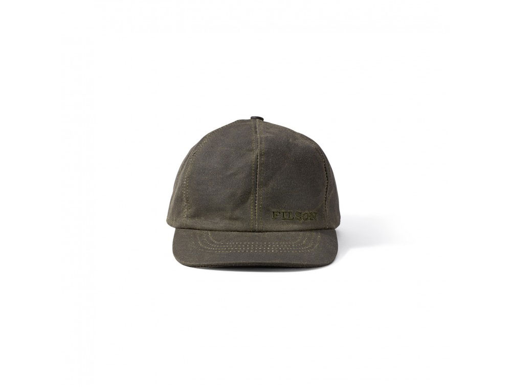 Filson Tin Cloth Cloth Cap Otter Green LG 60068