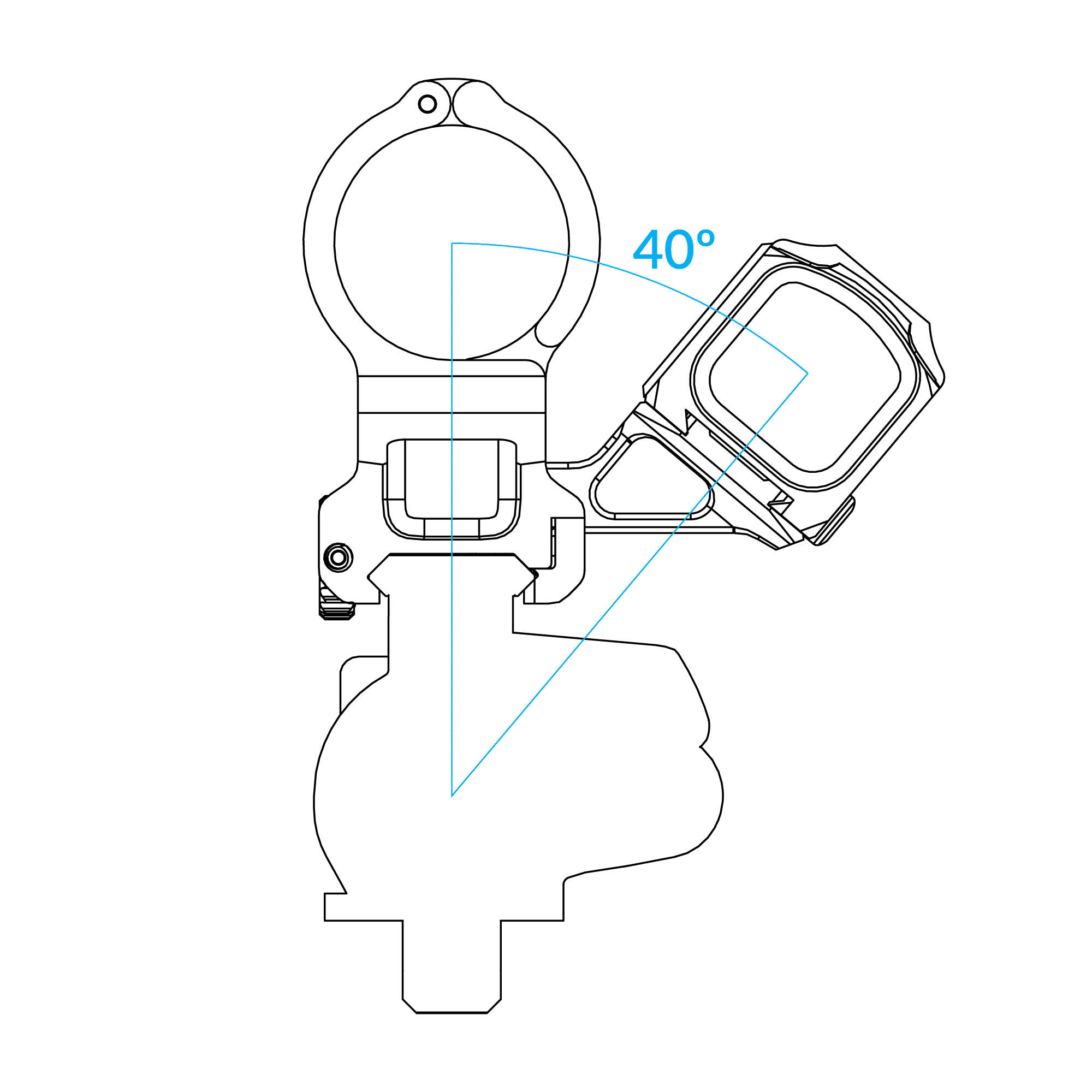 Scalarworks KICK Offset Aimpoint ACRO Right Hand Mount SW1805