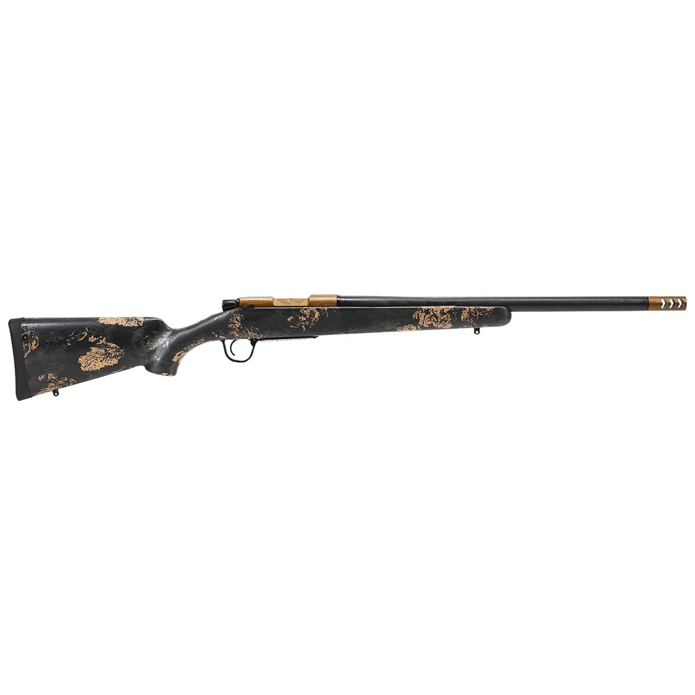 Christensen Arms Ridgeline FFT Burnt Bronze 7mm-08 20: 1:9" Bbl Green w/Black/Tan Accents LH Rifle 801-06209-00