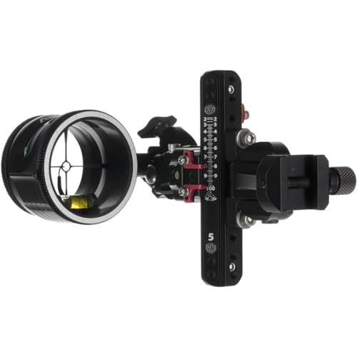 AXCEL LANDSLYDE Plus Slider Pic Mount w/AVX-31 Scope, "T", Rheostat Cover, Torque Ind., Crosshair 1-Pin .019 Grn Fiber Blk Bow Sight ALNP-P119-3GB