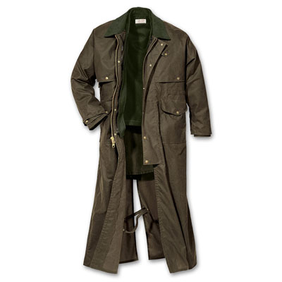 Filson SM Otter Green Duster Coat 10014