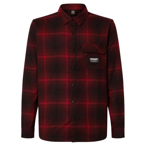 Oakley Butter Flannel Shirt Black/Grenache Check FOA406104-43Z