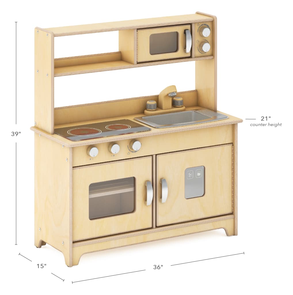 Specifications of EdQ All-in-One Kitchen with size 36 x 15 x 39