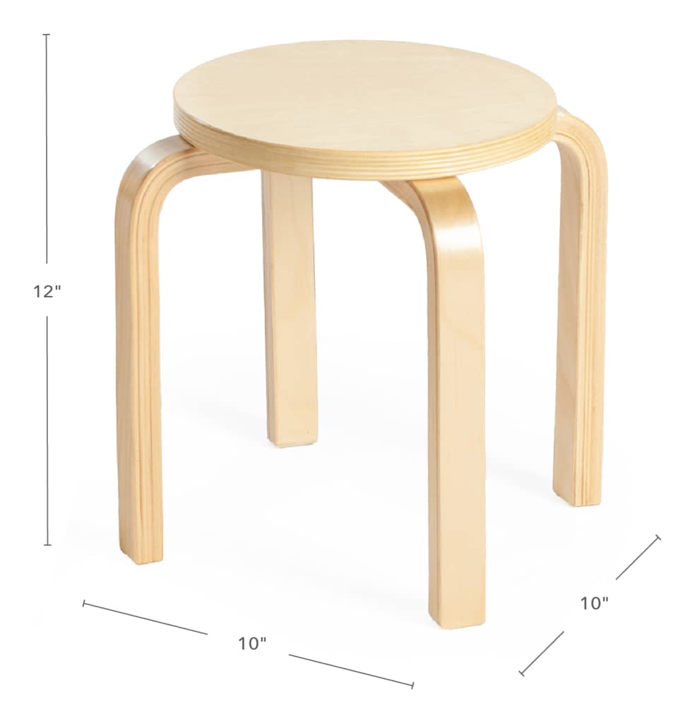 Specifications of Nordic Stools - Set of 2 with size 10 x 10 x 12