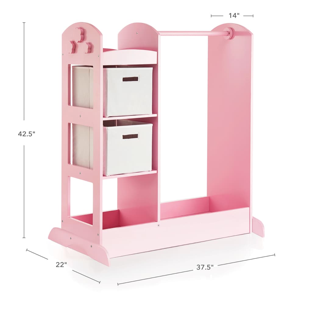 Specifications of Kids' See and Store Dress-Up Center with size 37.25 x 22 x 42.25