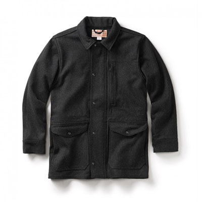 Filson Wool Mile Market Jacket Xlong Charcoal MD 10229