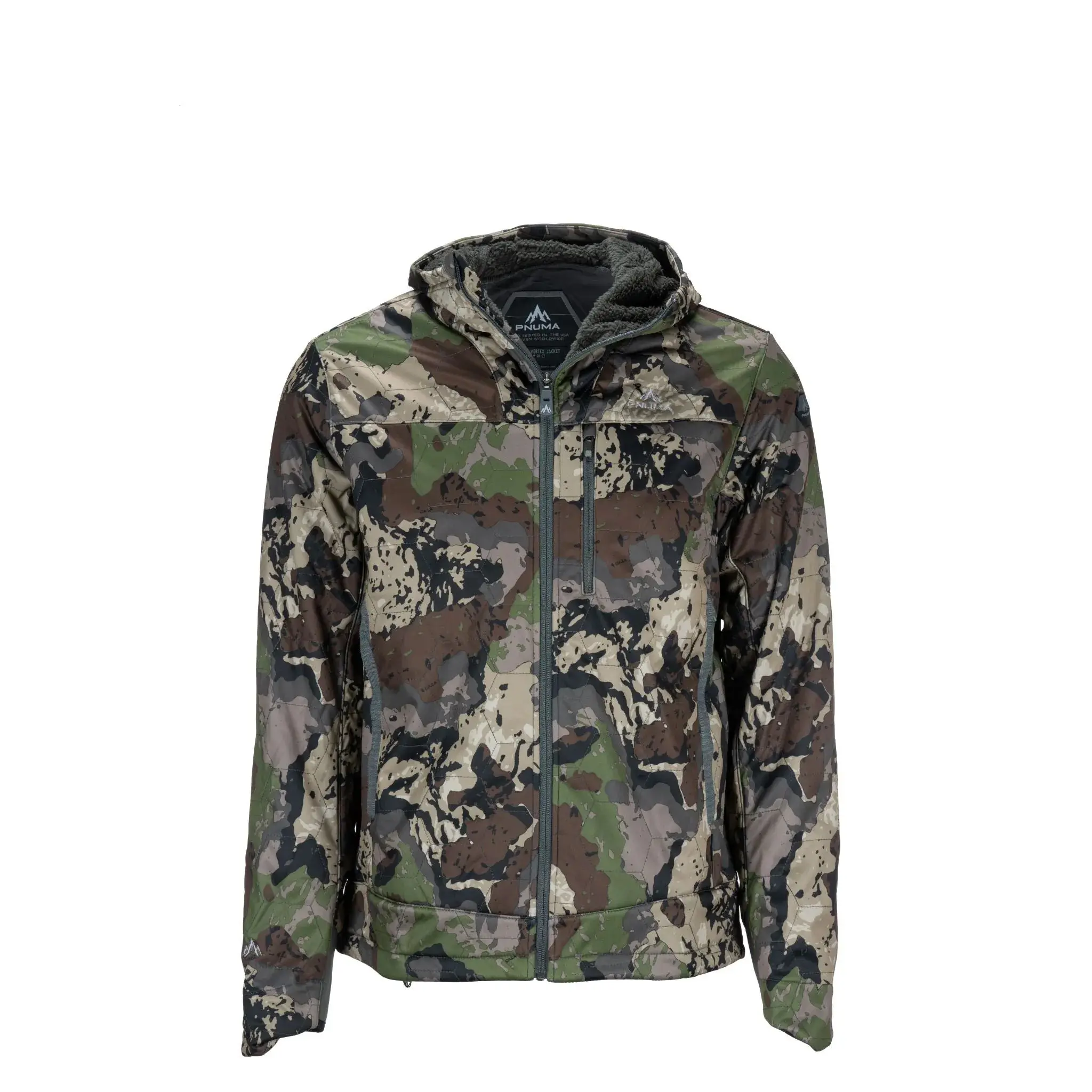 Pnuma Outdoors Alpha Vertex Jacket, Caza Camo XLT AV-JK-CZ-XLT
