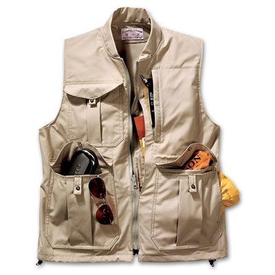 Filson SM Tan Travel Vest 10060-TN