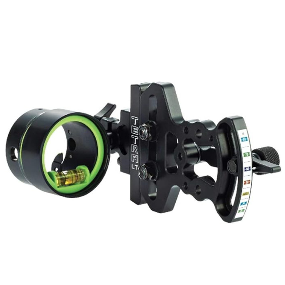 HHA Tetra Max Hoyt Edition RYZ 2519 w/.019 2-pin 1-5/8&quot; Scope Green Top Pin &amp; Yellow 2nd Pin LH HYT-RYZMX-2519-GYEL LH