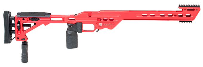 Masterpiece Arms BA Chassis Tikka SA RH USMC Red