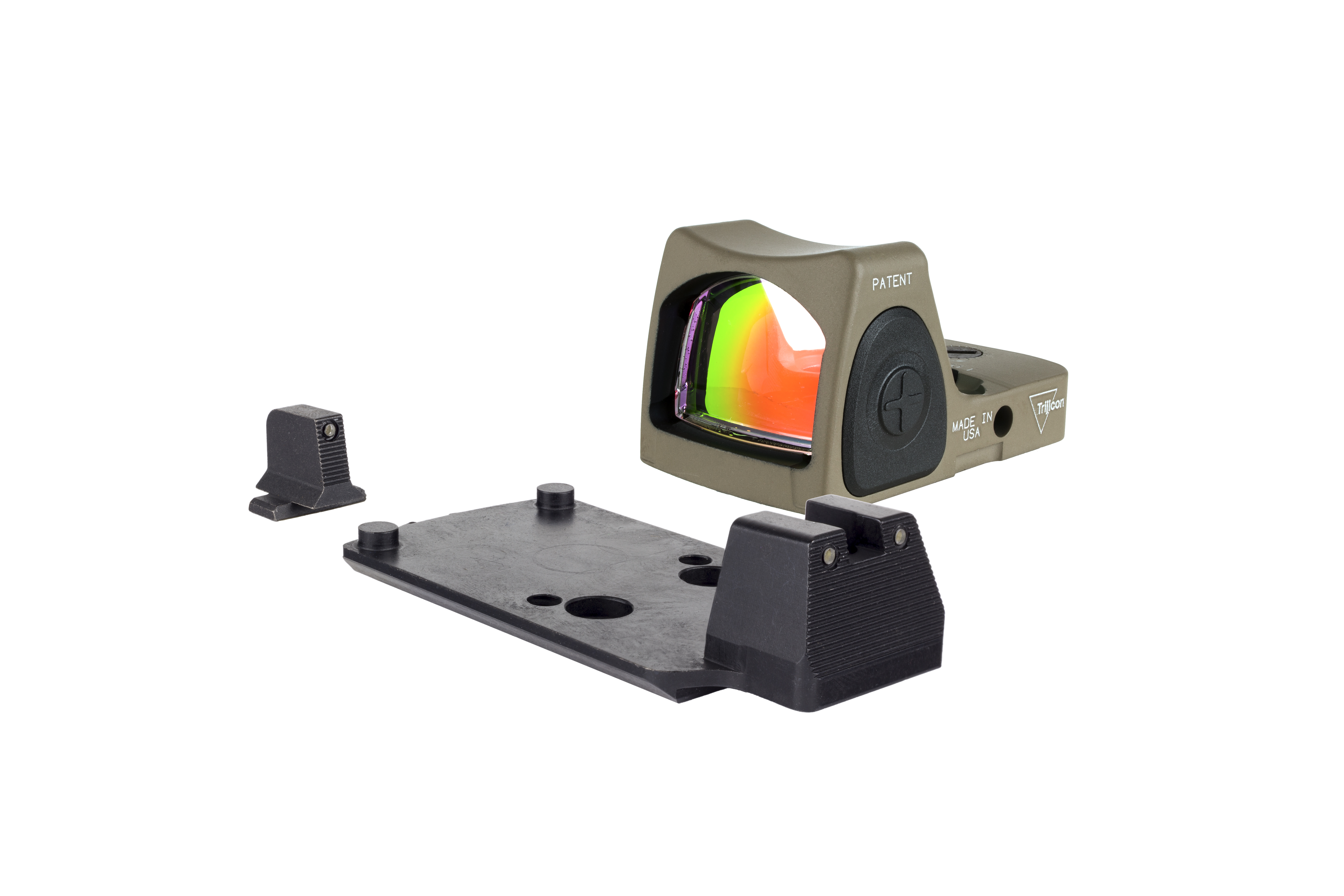 Trijicon Dual Defense™ Kit FDE RMR® Type 2 with M17/18 Mount w/ Integrated Bright and Tuff optic height sights RM06-C-700816