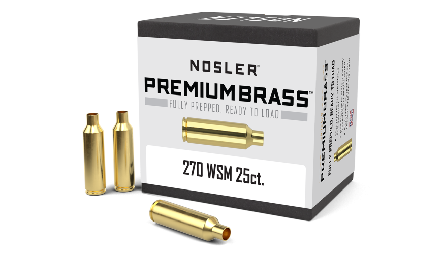 Nosler Premium Brass Box Brass - 270 WSM (25ct) Brass 10045