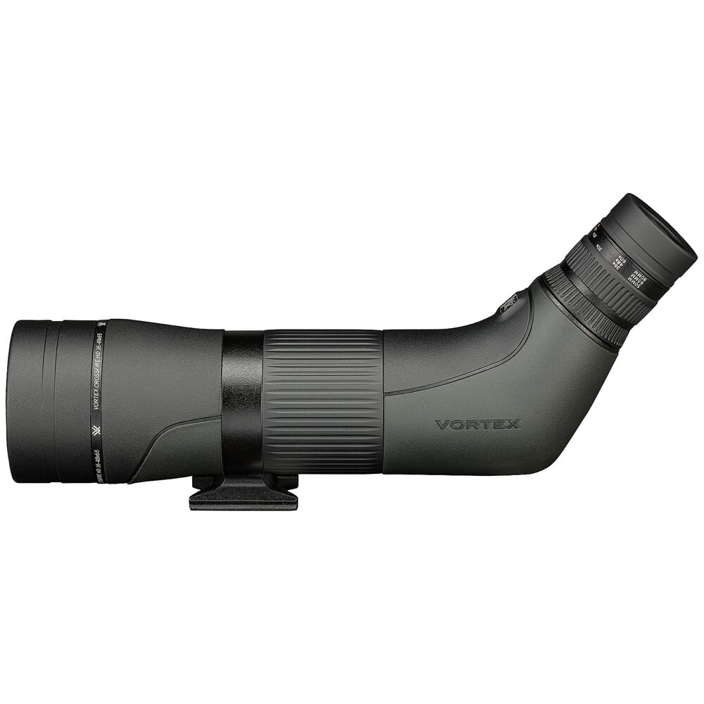 Vortex Crossfire HD 16-48x65mm Angled Spotting Scope w/Neoprene Case, Lens Covers, Lens Cloth CF-65A