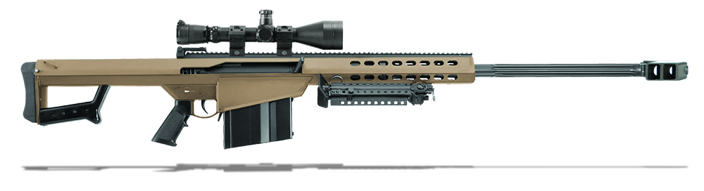 Barrett 82A1 50 BMG FDE 29" Leupold Mark 4 M1 & Rings 14024