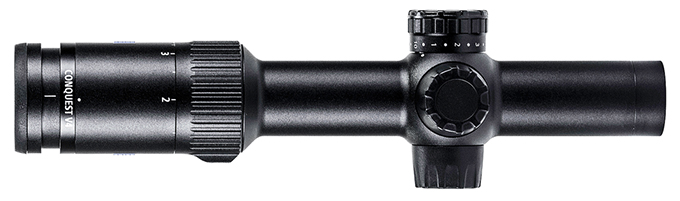 Zeiss Conquest V4 1-4x24mm Illum #20 Z-Plex #60 Capped Elev. Turret Demo Riflescope 522905-9962-000