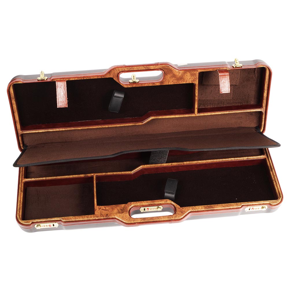 Negrini Two Gun 30.5" Case Black/Wood/Leather Trim 1670LX/WOOD
