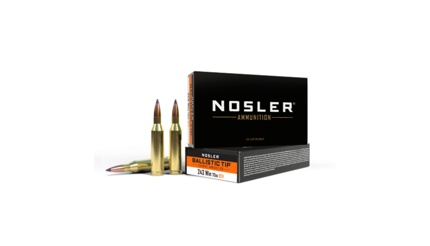Nosler BT Varmint BTA - 243 Win 70g BT SP (20ct) Ammunition 40041